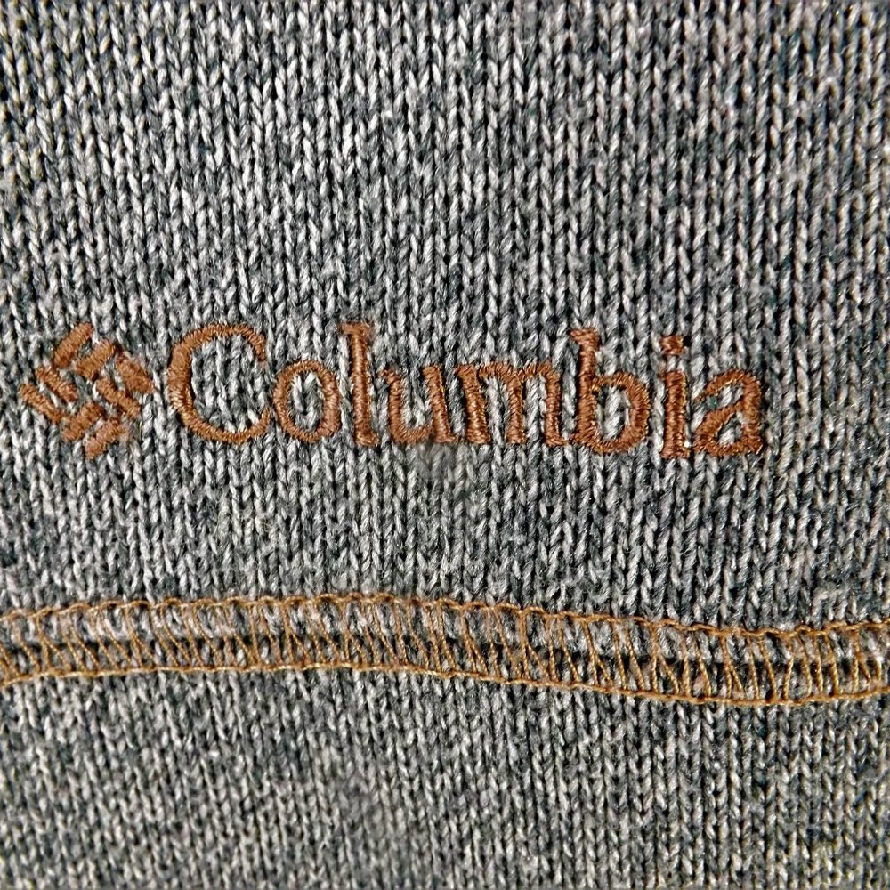 NWOT Columbia Mens Grey w Brown Trim Omni-Sheild 3/4 Zip Pullover Popover L - Picture 10 of 13